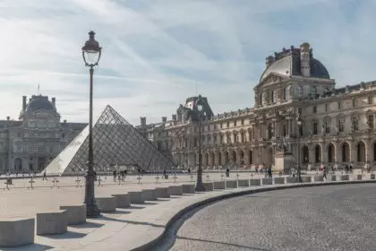 The Louvre in Paris, the largest museum in the world
